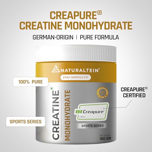 Naturaltein Creatine Monohydrate (Creapure®) — 150g (Unflavoured) — Creatine Supplements - image 10