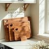 Astercook Deep-Carbonized Bamboo Cutting Boards for Kitchen with Wood Storage St... #5