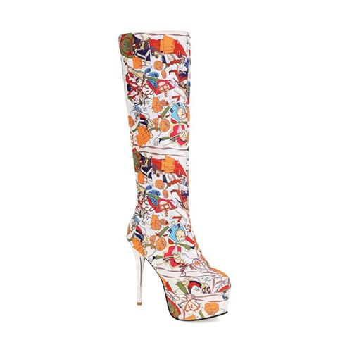 Bottes montantes pour femme avec talon stiletto de 13 cm idéales pour vos soirées branchées