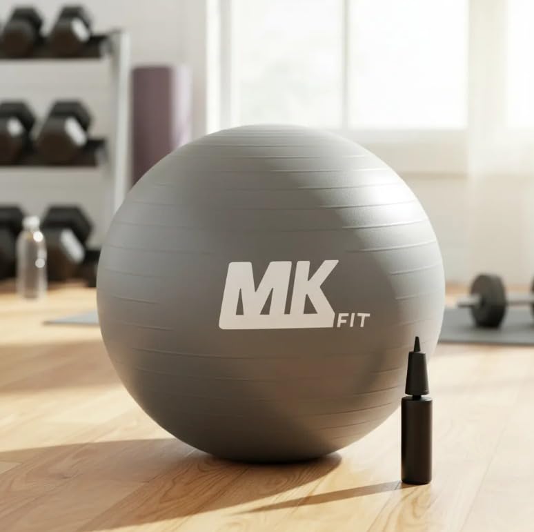 Bola Pilates Yoga Abdominal Ginastica Fitness 65 cm C/Bomba - Gin...