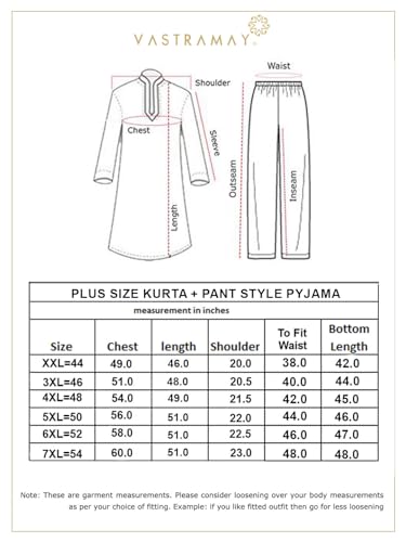 Image of Vastramay Plus Men's Silk Blend Kurta Pyjama Set
