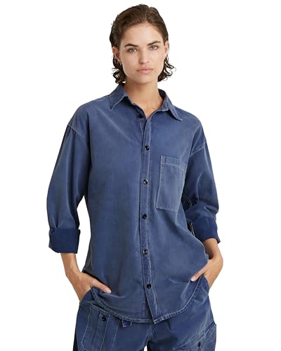 G-STAR Damen Western Shirt Slim Fit - Denim Hemd Mit Pattentaschen