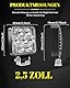 CO LIGHT 4PC 2,5 Zoll LED Arbeitsscheinwerfer - 24W 8000LM IP68 180° Justierbar Rrückfahrscheinwerfer 6000K für Traktor,Offroad,Baufahrzeuge,UTV, ATV, LKW,Landwirtschaft, 12V-24V(Quadratische-4pc)