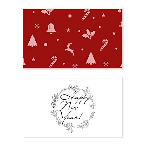 Tarjeta conmemorativa de Navidad con diseño de alce para felicitar las fiestas