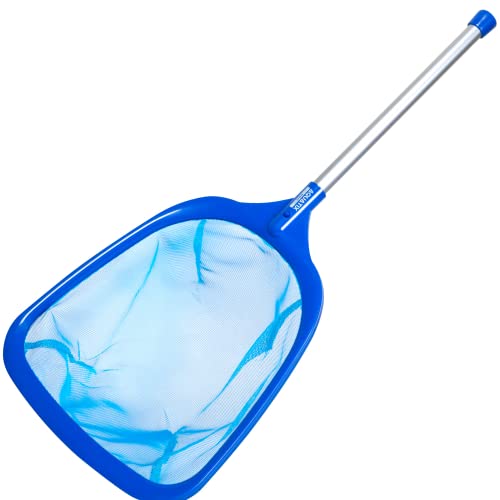 Aquatix Pro Hand Leaf Skimmer for Spa Hot Tub & Pool with 12 Aluminum Pole Fine Mesh Deep Bag Net Suitable for Above Ground Swimming Pools Kids Inflatables & Ponds Remove Leaves & Debris Fast