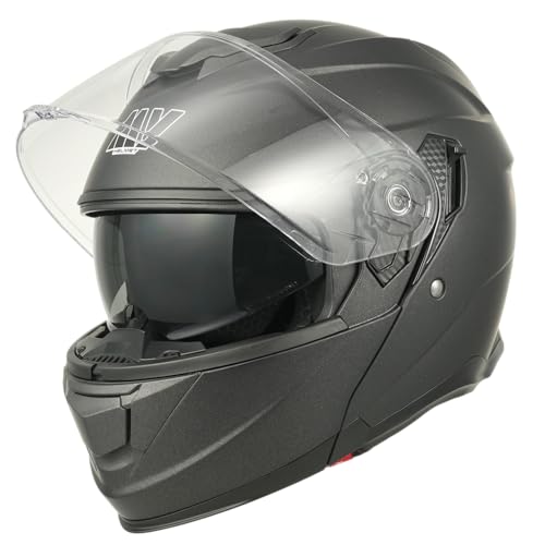 Casque Moto Modulable Intégral 935 Titanium Mat Double Visière Taille M - 3