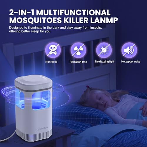 Insektenvernichter,Elektrischer Mückenfalle Mückenlampe mit USB,UV-Licht Insekten Mückenfalle Insektenlampe Fliegenvernichter für Schlafzimmer, Küche, Büro, Zuhause