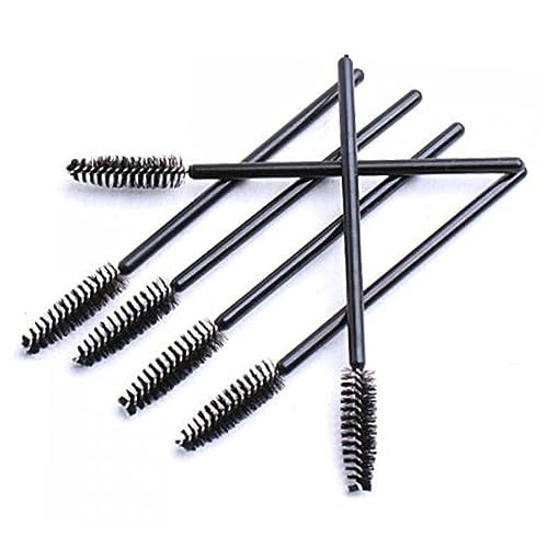 SOESFOUFU 100 Count Plastic Mascara Brush Wands 1-inch Size for Eyelash Separation Disposable Makeup Tools