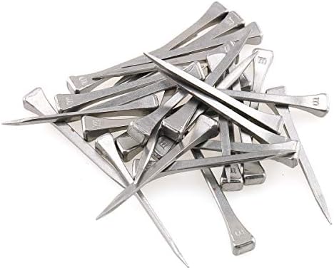 E-outstanding 50-Pack Low Carbon Steel 2 Inch E5 Horseshoe Nails, Polished and Galvanized