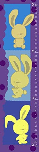 Green Leaf Art Growth Chart, Bunnies