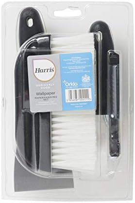 Harris 102054007 Seriously Good Wallpapering Kit | Set Includes: 1 x Paperhanging Brush, 1 x Stripping Knife, 1 x Seam Roller, 1 x Wallpaper Trimming Knife