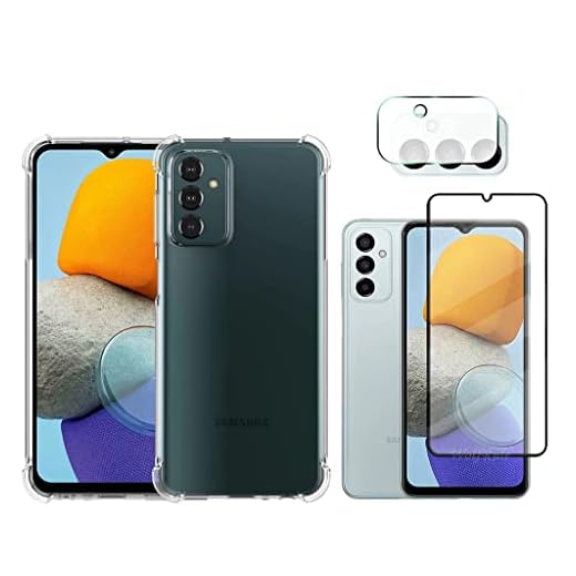 Kit Capa Anti Impacto, Película de Vidro 3D e Lente da Câmera Para Galaxy M23 5G - Blance