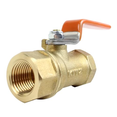 Vanne à bille T TYPE en laiton forgé DN15 DN20 DN25 pour eau huile et gaz