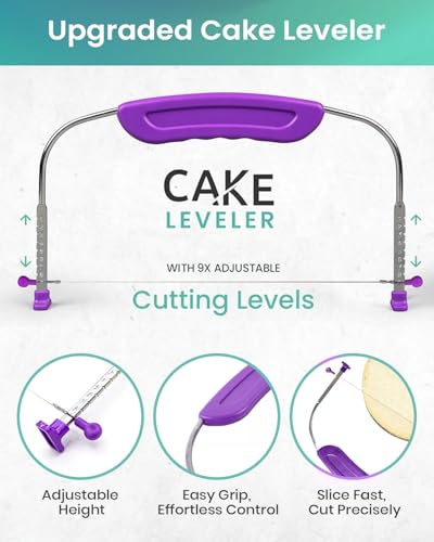 image for RFAQK 90PCs Cake Decorating Kit with Leveler, Baking Supplies Gift Inc