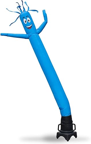 Miniatura 10 de Feather Flag Nation - Marioneta inflable de 8 pies de alto, color azul marino oscuro sólido, marioneta agitadora de aire, motor de soplador de aire