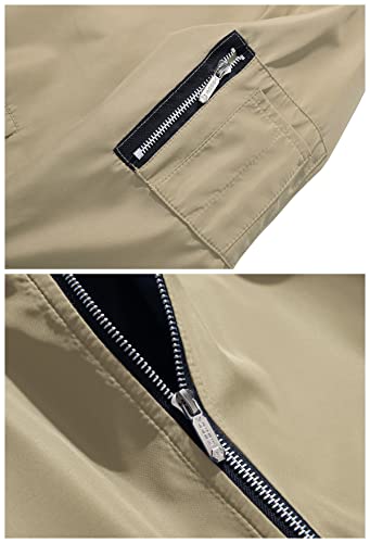 Windbreaker Jackets For Men,Slim Fit Lightweight Windproof Sportwear Mens Bomber Jacket Casual #TOP4