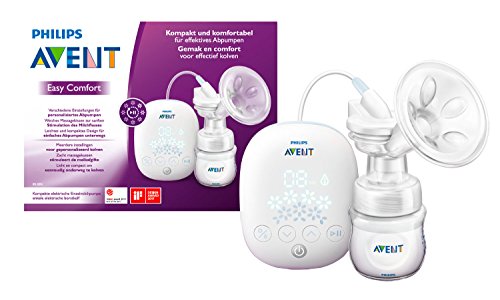 PHILIPS Avent Elektrische Einzelmilchpumpe, in Klinikqualität, Trinkrhythmus wie Ihr Baby, 125-ml-Flasche und Stilleinlagen, weiß, 5-teilig, Modell SCF395/31 PHILIPS Avent Elektrische Einzelmilchpumpe, in Klinikqualität, Trinkrhythmus wie Ihr Baby, 125-ml-Flasche und Stilleinlagen, weiß, 5-teilig, Modell SCF395/31
