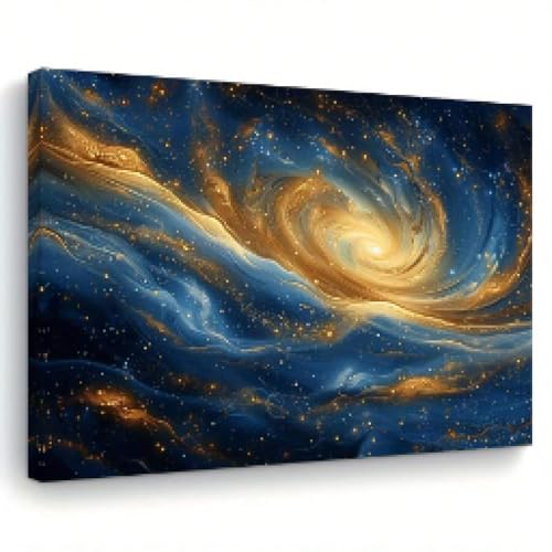 Peinture art impressions espace sur toile haute définition avec cadre 70x100cm