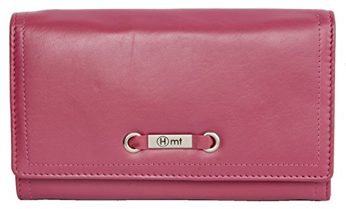 Portefeuille femme en cuir rose parfait pour votre sac