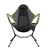 ADSE Tragbarer Klappstuhl, Camping Schaukel Luxus Liege Entspannung Schaukel Komfort Lean Back Outdoor Klappstuhl Strandstühle