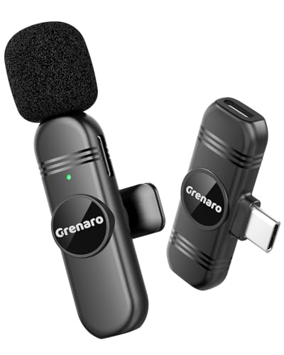GRENARO Wireless Mic for Youtubers, Noise Cancellation S9 Wireles...