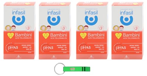 Infasil Detergente Intimo Bambini Alta Tollerabilità, Limpiador íntimo para niños – Bajo control pediátrico, probado en níquel, sin colorantes ni jabones, 200 ml + Beni Culinari Costes