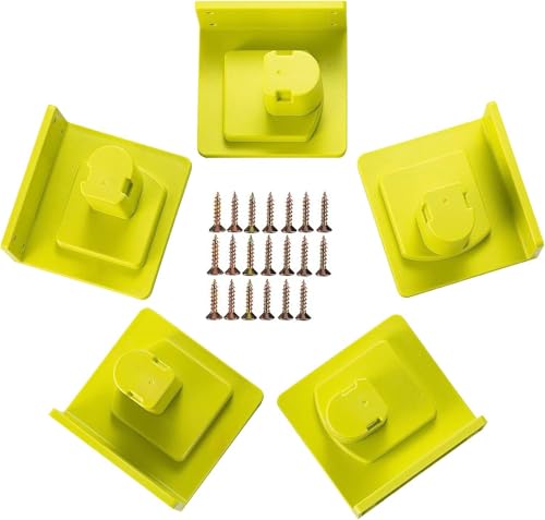 5 Packs Tool Holder Dock Mount for Ryobi 18V Drill Tools Holder, Hanger(lot of 5,Green)