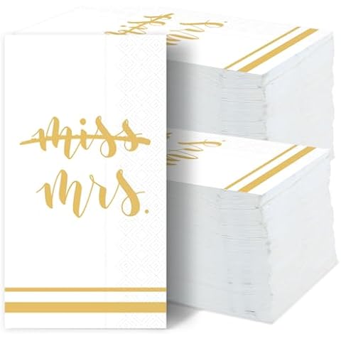 gisgfim 100 Pcs Gold Foil Cocktail Napkins Cover