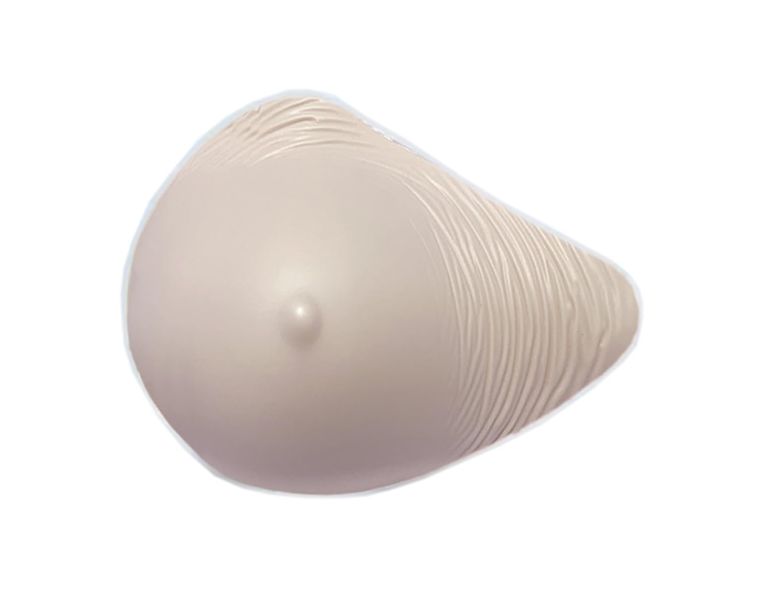 BIMEI Prothèse de mastectomie pour femme chirurgie mammaire légère super douce ultra silicone forme de sein asymétrique une pièce L22, beige, 8R