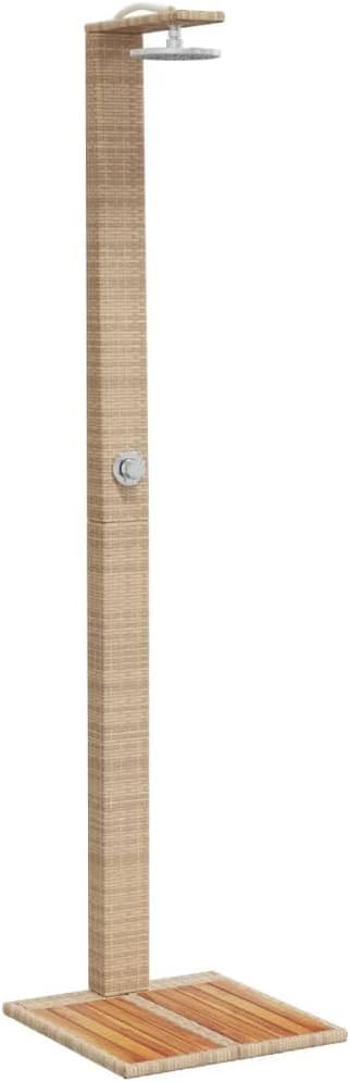 vidaXL Outdoor Shower Beige
