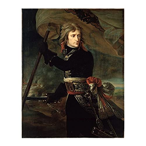 JLFDHR Antoine-Jean Gros 《Napoléon Bonaparte Au Pont D'Arcole》 Toile Peinture À l'huile Photo Moderne Décoration Murale Décoration-60X80Cmx1 sans Cadre Cover