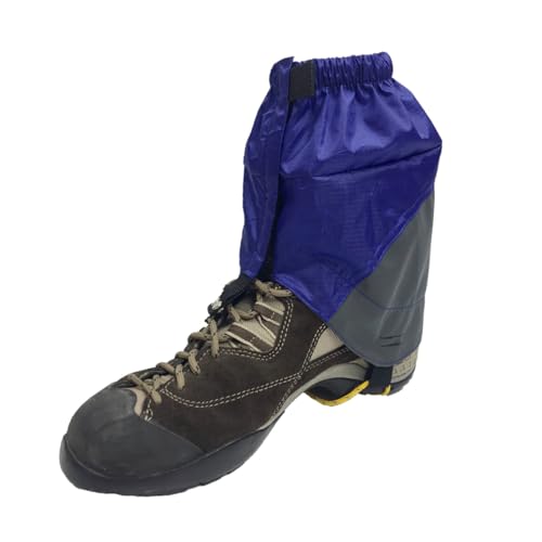 Guêtres de randonnée imperméables en nylon bleu pour protection cheville - 3