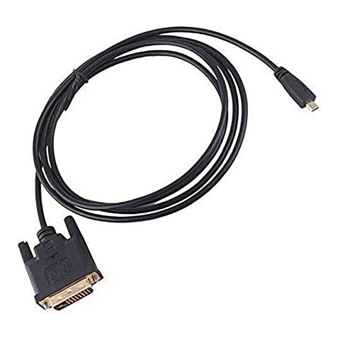 Bodhi200 HDMI Micro Male to DVI Male Cable, Gold Plated Micro HDMI to DVI 24+1Pin Adapter Cable for HDTV 1M Cover