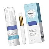 50 ml Wimpernreinigungsmousse. Sanftes Wimpernshampoo mit reichhaltigem Schaum für empfindliche Haut. Gründliche Reinigungslösung. Sanftes Wimpernreinigungsmousse. Feiner Schaum für die Tiefenwirkung