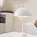 uga collective Vintage Style Dome Table Lamp, W,Crystal Flowerpot Table Lamp Portable Cordless Mushroom Lamp | Mushroom Lamp Cordless | Touch-Enabled Nordic | Portable Art Deco (White)