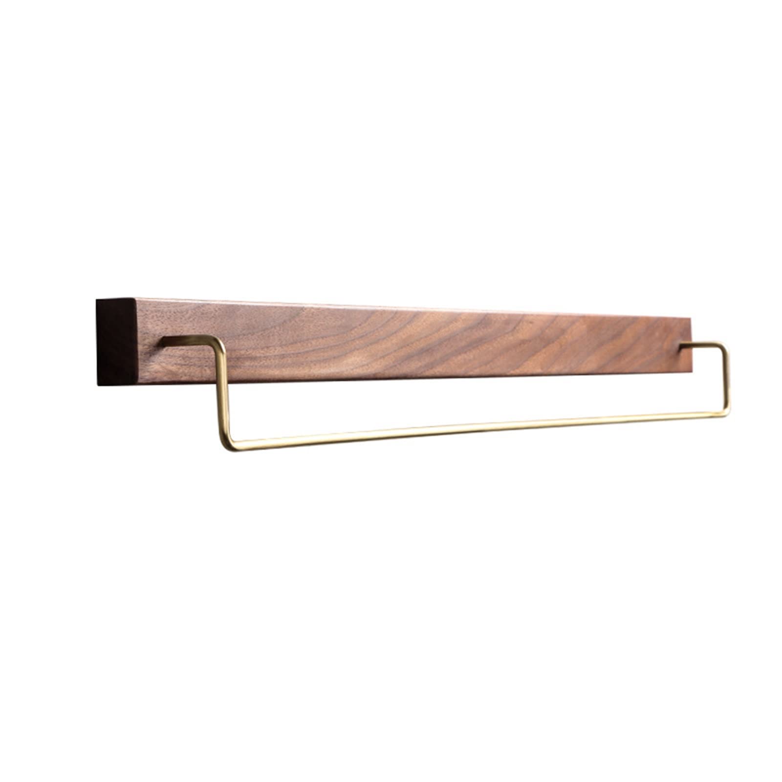 Barre porte-serviettes murale en bois de hêtre 60 cm pour un spa à la maison
