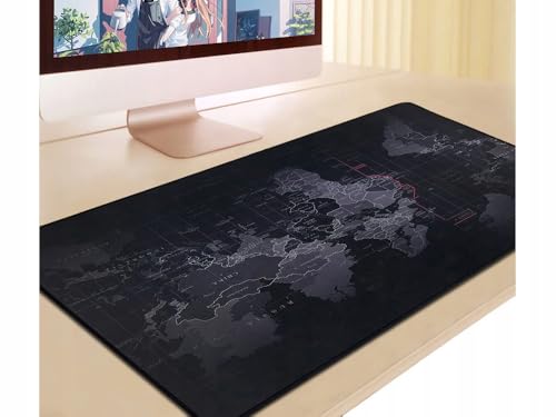 Alfombrilla de Ratón Gaming Mapa Mundi - 800 x 300 mm, Antideslizante, Impermeable y con Bordes Reforzados. El Complemento Ideal para su Ratón, Teclado, Ordenador Portátil - Mouse Pad XXL. - imagen 8