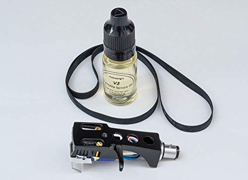 Black Finish Headshell, Cartridge, Stylus, Drive Belt, Lubricant Refurb Bundle for JVC SRP-473E, VL-8, JL-F30, JL-A1, JL-A15, JL-A20, JL-F35, LA-11, LA-X11, Turntable, Vinyl player, -23 Black Finish Headshell, Cartridge, Stylus, Drive Belt, Lubricant Refurb Bundle for JVC SRP-473E, VL-8, JL-F30, JL-A1, JL-A15, JL-A20, JL-F35, LA-11, LA-X11, Turntable, Vinyl player, -23