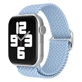 アリリ アップルウォッチ バンド 睡眠時専用 ナイトループ ナイロン apple watch ベルト アップルウォッチ11/se3/ultra/10/9/8/7/6/5/4/3/2/se 38mm/40mm/41mm/42mm/44mm/45mm/46mm/49mm 全機種 全サイズ対応 (スリーピーブルー, 38mm/40mm/41mm/42mm（シリーズ10以降の42mm）)