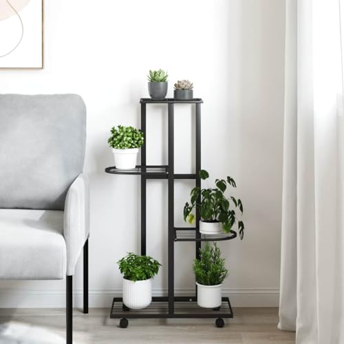 Support à fleurs à 4 étages métallique pour optimiser vos petits coins - 4