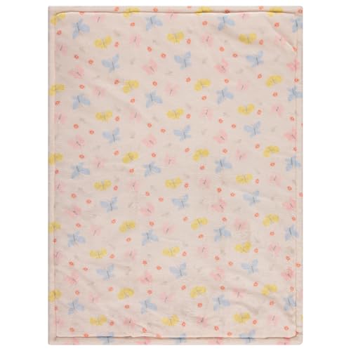 Image of 2-Ply Infant Blanket - Soft Fleece with Polyfill for Extra Fluffiness - Cozy and Warm Baby Blanket for Boys and Girls, 30x40 Inches - Dinosaur, Butterfly, Alphabet, Elephant, Bear Prints