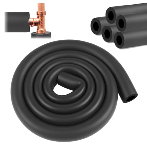 Mbsomnus 2M Rohrisolierung Schaumstoff Ø 16mm Isolierschlauch 9mm Rohrdämmung Schaumstoff Rohr für Fitnessgeräte Rohre Handhaben Heizungsrohr