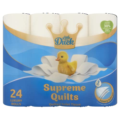 Little Duck Supreme Quilted Toilet Tissue, Pack of 24