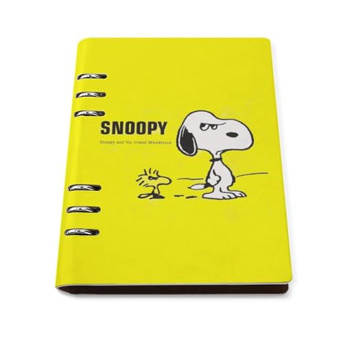 スヌーピー ルーズリーフ さらさら書ける メモ帳 ダイアリー ノート キャンパスノート 用途別 日記 A5 日記帳