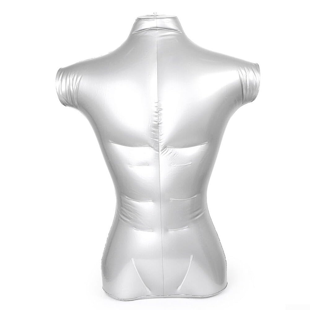 Buste masculin gonflable en PVC pour vitrine d'accessoires de mode