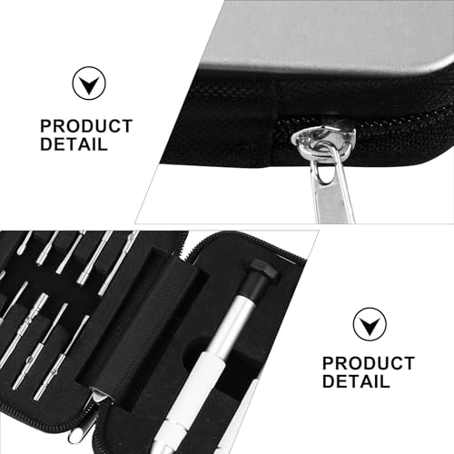 Kit de reparación de gafas portátil para arreglar monturas flojas con destornilladores 3