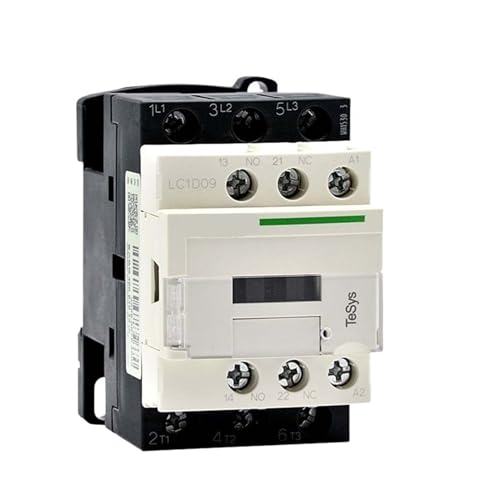 Contactor LC1D09Q7C TeSys Schneider de 9A 380V AC trifásico con contactos 1NO 1NC para motor
