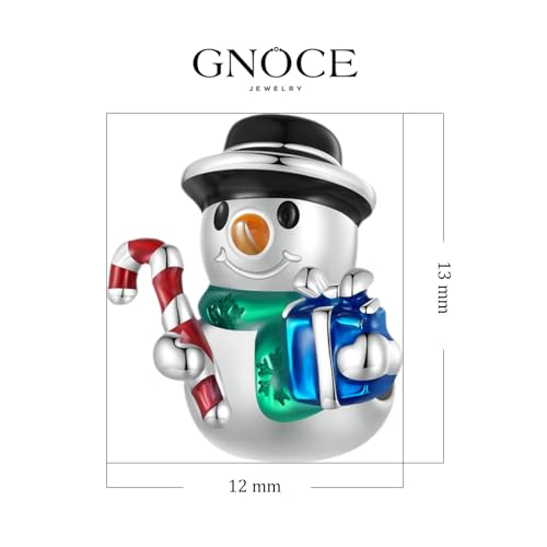 Image of GNOCE Christmas Charm Silver Plated & Sterling Silver Bracelet Gift