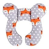 Almohada de Viaje para Bebé Almohada para el Cuello del Bebé, Almohada en Forma de U para Bebé, Almohada de Apoyo para la Cabeza y el Cuello del Bebé para Asiento de Coche de Cochecito B