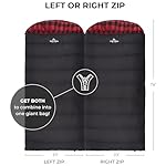 Teton Celsius XXL Sleeping Bag, Cold Weather Sleeping Bags for Adults and Kids, Camping Made Easy and Warm. Compression Sack Included, 35F, 25F, 0F, 20F Degree - Image 2